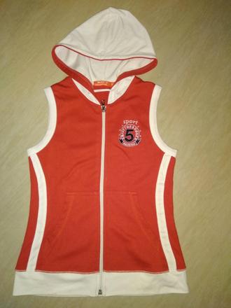 Vesta s kapucí blue collection 134/140, 122