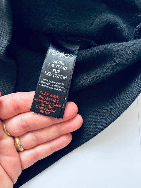 K1/ mikina černá - v.122/128, pepco,122