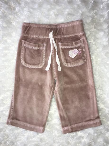 Hnědá sametová souprava next, next,68