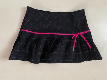 Káro minisukně s mašlí, vel 146, here there, c&a,146