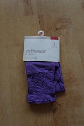 Nové fialové silonové leginky lindex vel. 98/104, lindex,98 / 104