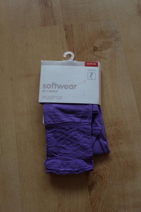 Nové fialové silonové leginky lindex vel. 98/104, lindex,98 / 104