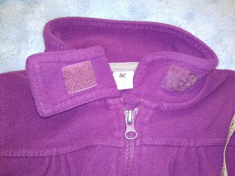 Fialová mikina fleece s kočkou vel.92, kiki&koko,92