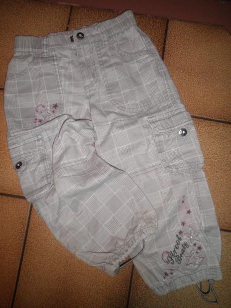 Plátěné, pevné kalhoty, dopodopo,98