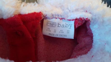 Vánoční overal značky f&f, vel. 3-6 měsíců., 62
