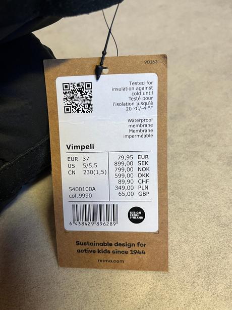 Zimní sněhule reima vimpeli velikost 37, reima,37