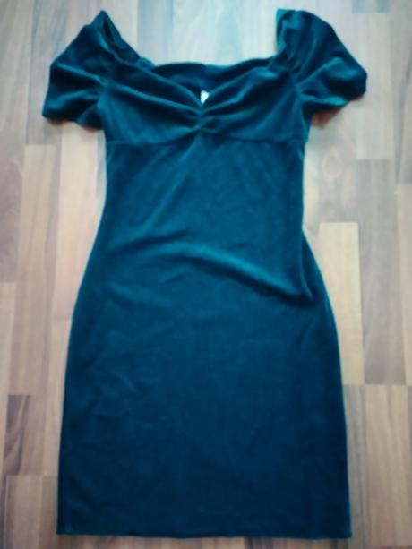 Tmavě zelené šaty, h&m,xs