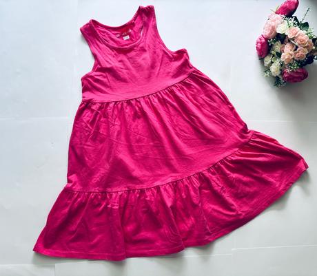 Ob/ šaty růžové - v.8/9 let, f&f,134