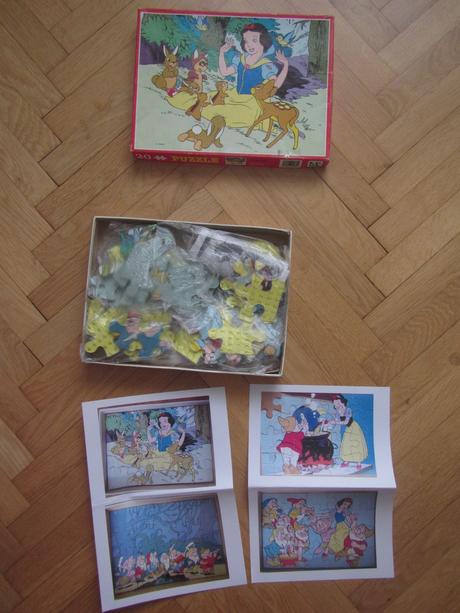 Puzzle snehurka- 20 ks x 4 obrázky, 