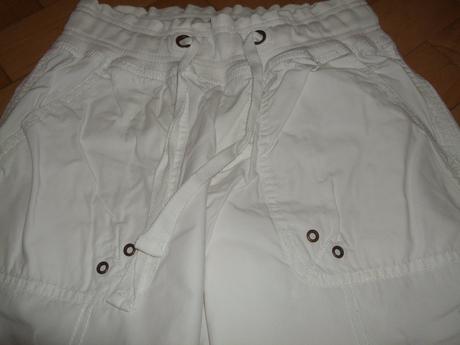 Biele trojštvrťové nohavice, cherokee,36