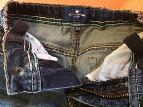 Džínové pružné kraťasy/šortky, tom tailor,104