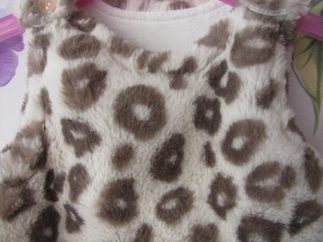 Šaty, šatovka z umělé kožešinky, nutmeg,68