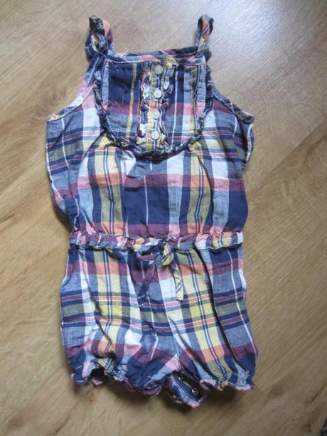 Luxus kraťáskový kostkovaný overal, ralph lauren,86