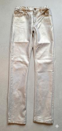 Dívčí zlaté kalhoty h&m vel. 152, h&m,152