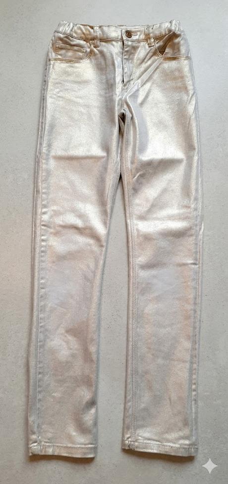 Dívčí zlaté kalhoty h&m vel. 152, h&m,152