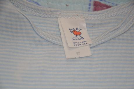 Bavlněné body krátký rukáv prouhaté, c&a,92