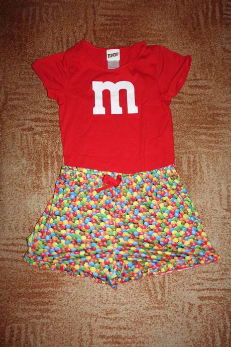 Dívčí letní set s lentilkami m&ms vel. 146-152, 146