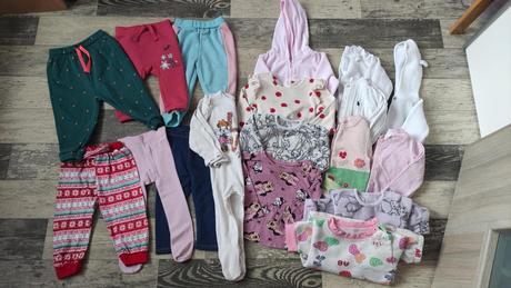 Mix/set dívčí 18x vel.74-80/86, 68–80