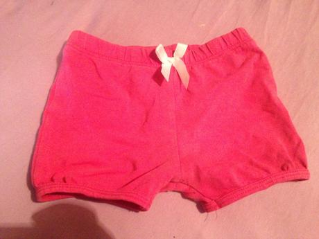 Dívčí kraťasy, kraťásky mašlička vel. 80 - 86, 80