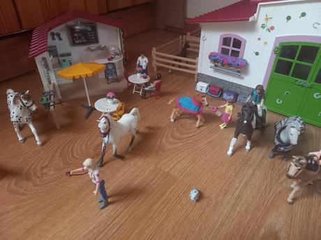 Schleich stáj, kavárna, elfí kavárna cena za vše,