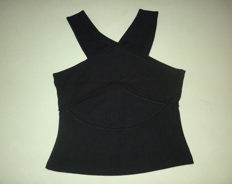 Černý top h&m, h&m,s