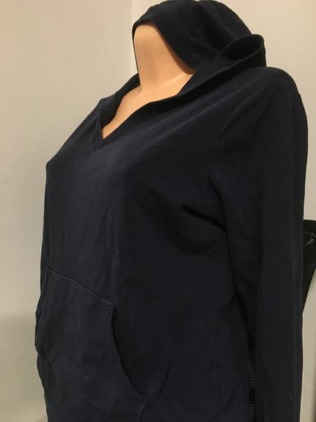 Vel. 38 modrá mikina s kapucí, 38