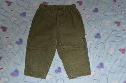 Manžestrové kalhoty na gumu, 80