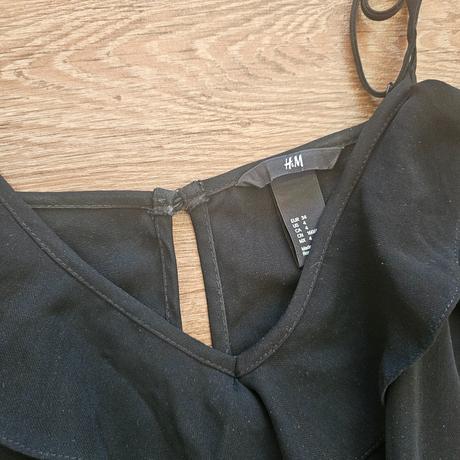 Luxusní letní černý overal h&m vel. xs, h&m,xs