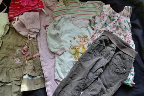 10x dívčí oblečení na 9-12 měs. léto/podzim, 68–80