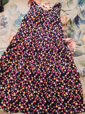 Šaty srdíčka, h&m,134