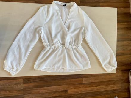 Bílá halenka stažená v pase, vel s, vero moda, vero moda,s