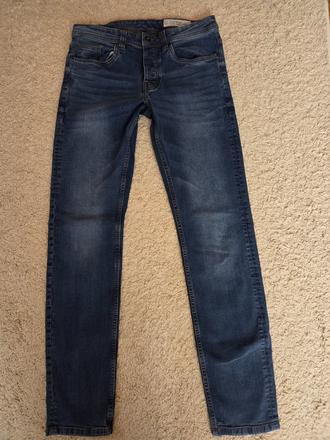 Modré rifle slim fit s elastanem, vel. 46/30/170, 46