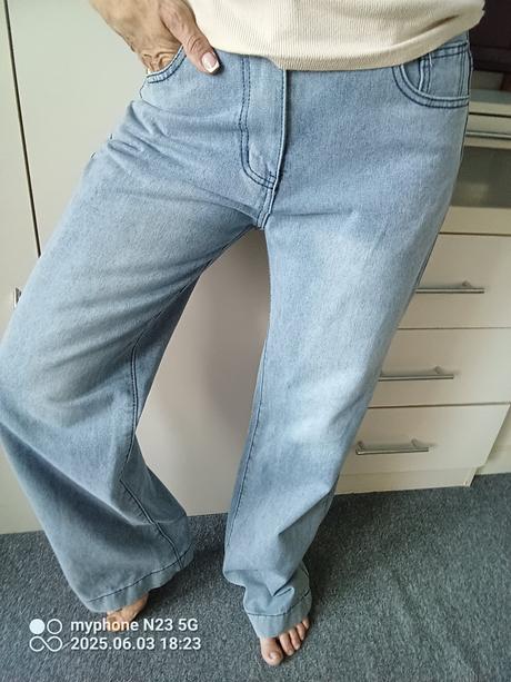 Rifle rozšířené+vysoký pas zn."jeans" vel."m", m