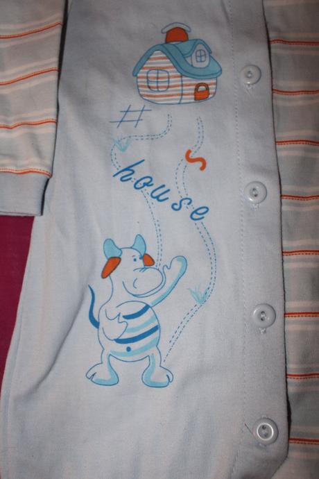 Dětský overal kravička a domeček, k&y,74