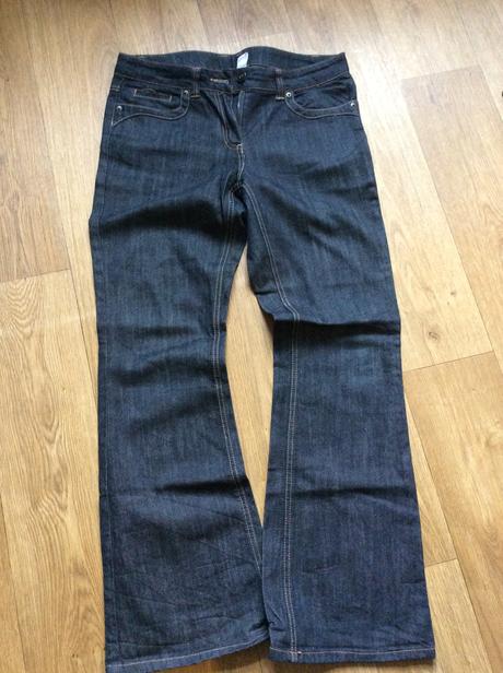 Tmavomodré jeansy/rifle, camaieu,42