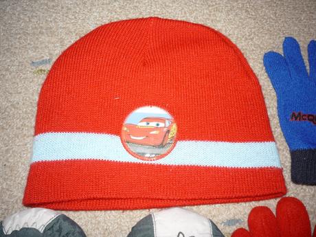 3x rukavice + čepice cars vel 2-4let, 92