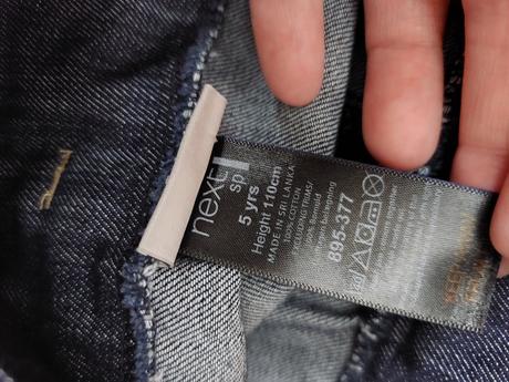 Džínová sukně s laclem, next,110