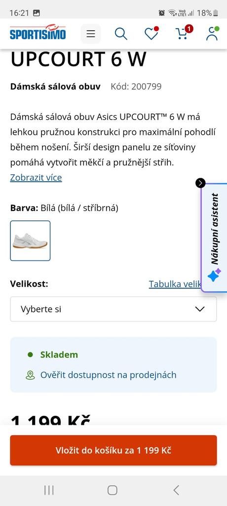 Sálové boty asics, asics,40