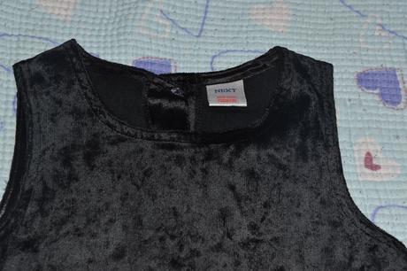 Sametové, plyšové šaty, vel. 110/116, next,110