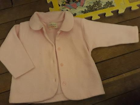 2x flísový kabátek early days na holčičku růžový, early days,62