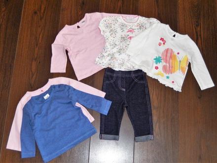 Top stav - jarní/letní balíček, 6ks - vel.3-6m, h&m,68