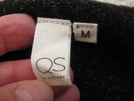 Dámský černý svetr se střikem s.oliver, s.oliver,m