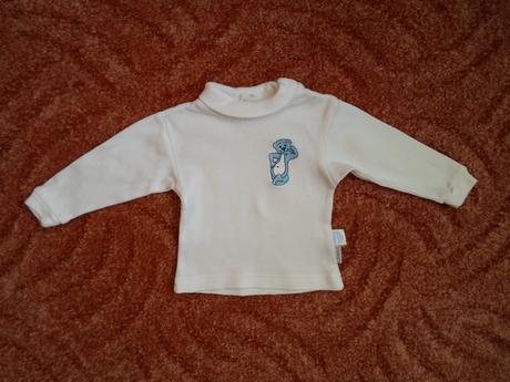 Bílé body dlouhý rukáv, loana,62