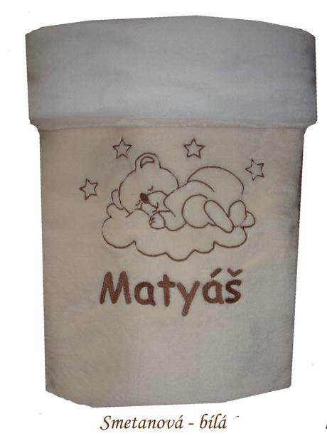 Deka s výšivkou jména na přání-více barev a obrázk,