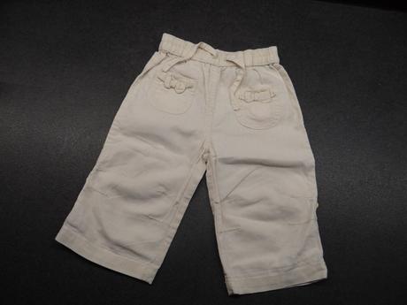 Lněné tříčtvrťáky/šortky, age,86