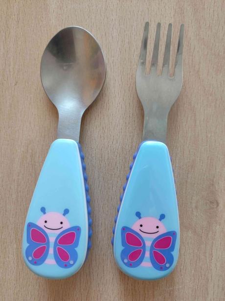 Dětský kovový příbor lžíce a vidlička, 