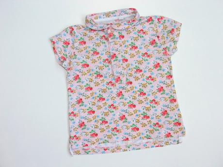 K1109 květované dívčí triko vel. 74, next,74