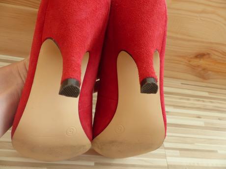 Červené semišové lodičky asos vel. 38, 38