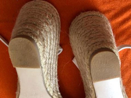 Zara bile sandaly na klinu 38 kozene, zara,38