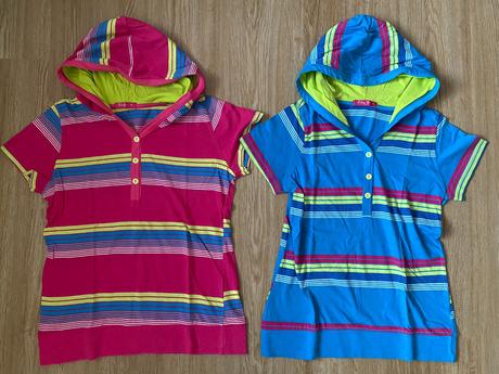 Dámská pruhovaná trička s kapucí - benter, vel. m, benter,38